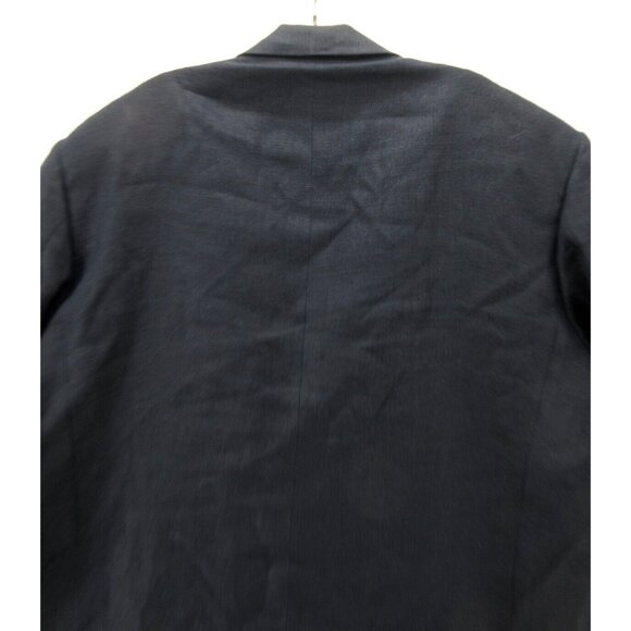 VINTAGE Eddie Bauer Sport Coat 44 Tall AKA Blazer Linen Safari Jacket - Picture 9 of 14